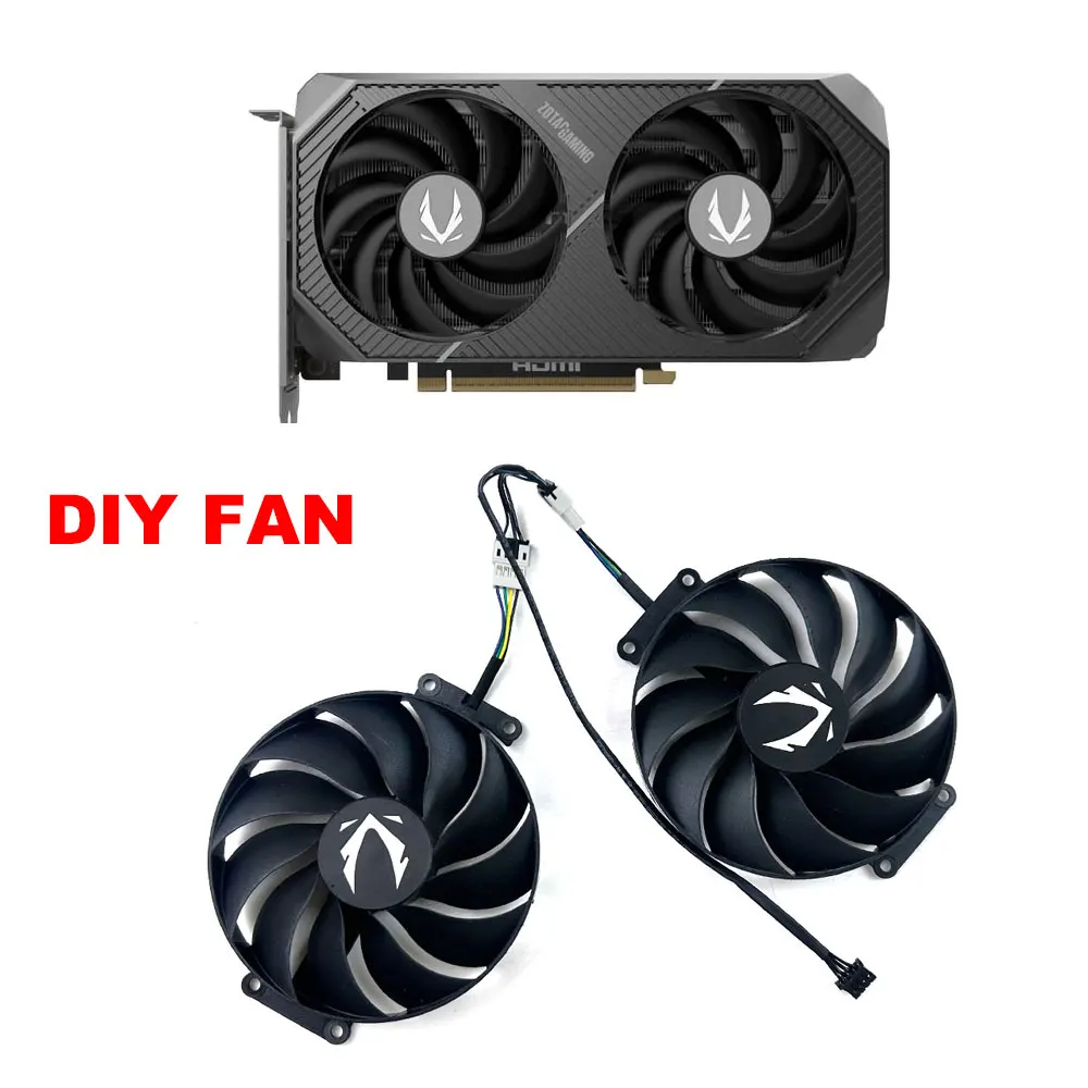 Image of NEUER DIY-Kühlventilator 90MM 4PIN CF9015H12S 0.4A RTX5060TI GPU-Lüfter für ZOTAC GAMING GeForce RTX 5060 Ti 16GB Twin Edge Videokartenlüfter