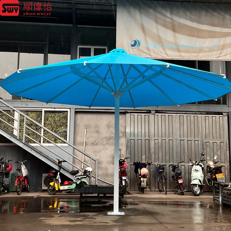 Heavy Duty Large Garden Outdoor umbrella 4m 5m 6m 7m 8m 9m Big Size restaurant parasol wholesale  patio  supplie