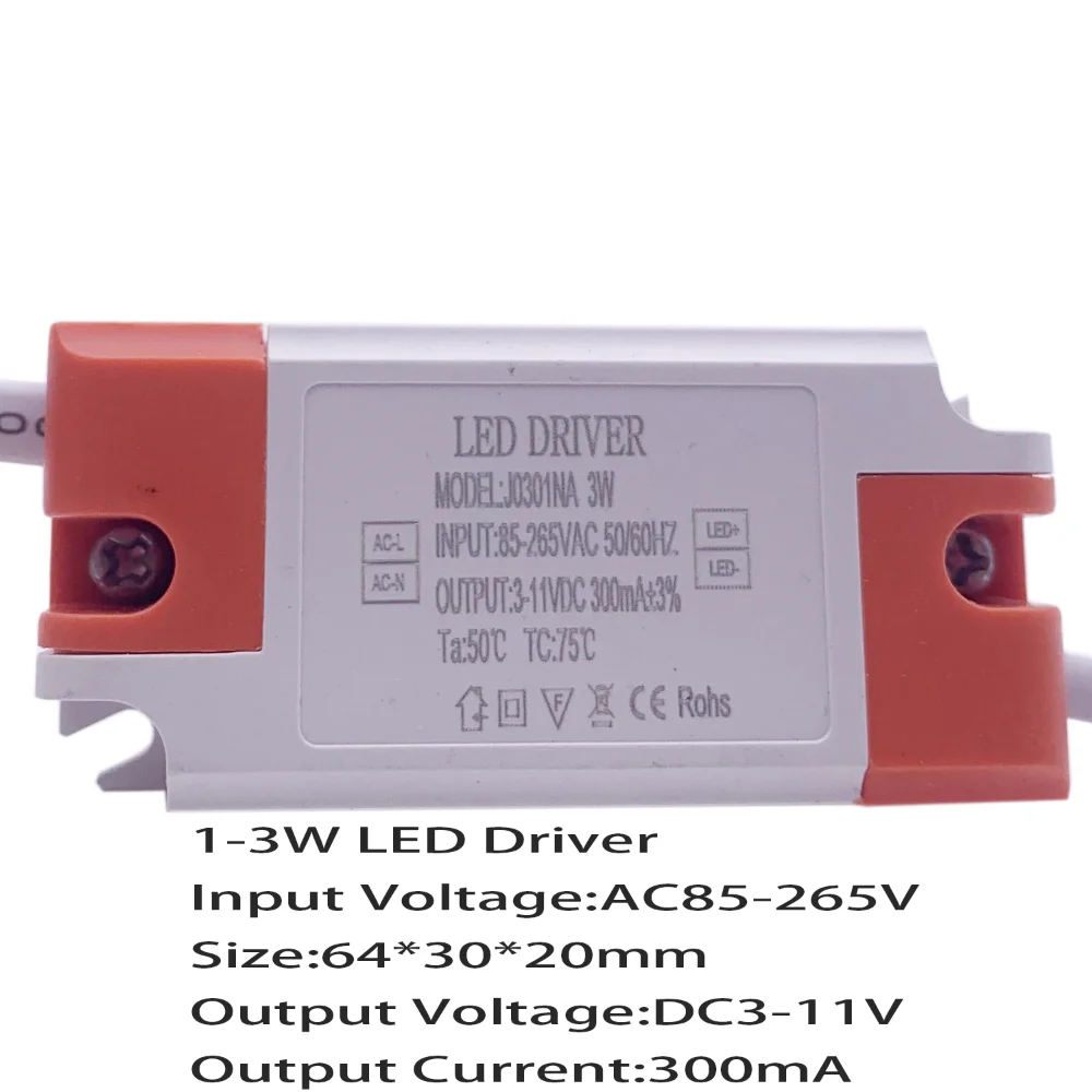 LED Driver 300mA 600mA 900mA 1-3w 4-7w 8-12w 12-18w 25-36w LED