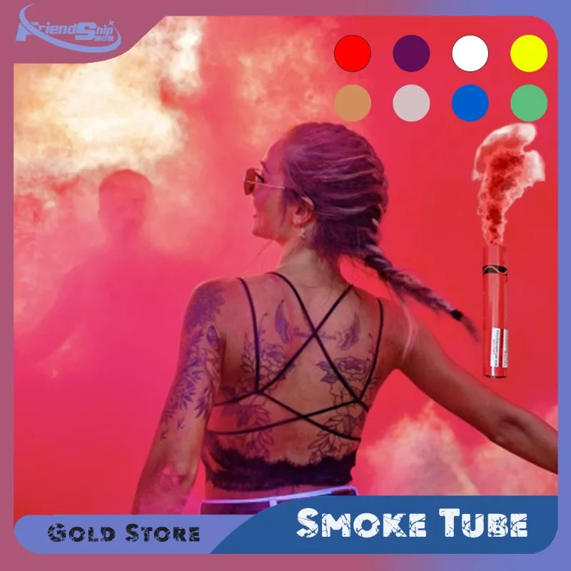 

5/10pcs Colorful Handheld Smokes Tube Stage Wedding Party Atmosphere Creativity Fog Smoke Prop Photo Smoke Lasts for 2 Minutes