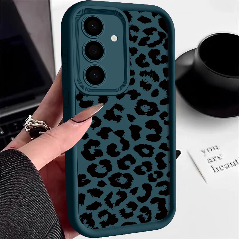 Leopard Print Case For Samsung Galaxy A56 5G A55 A54 A36 A35 A34 A26 A25 A16 A15 A14 S20 FE S21 S22 S23 S24 S25 Ultra Capa Funda - náhled 2