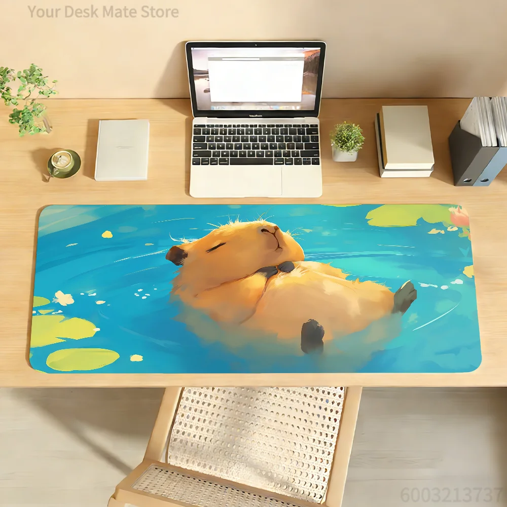

Cartoon Cute Capybara Mouse Pad Computer Laptop Rubber Non-slip Mouse Mat Mousepad Gamers Decoracion Desk Mat