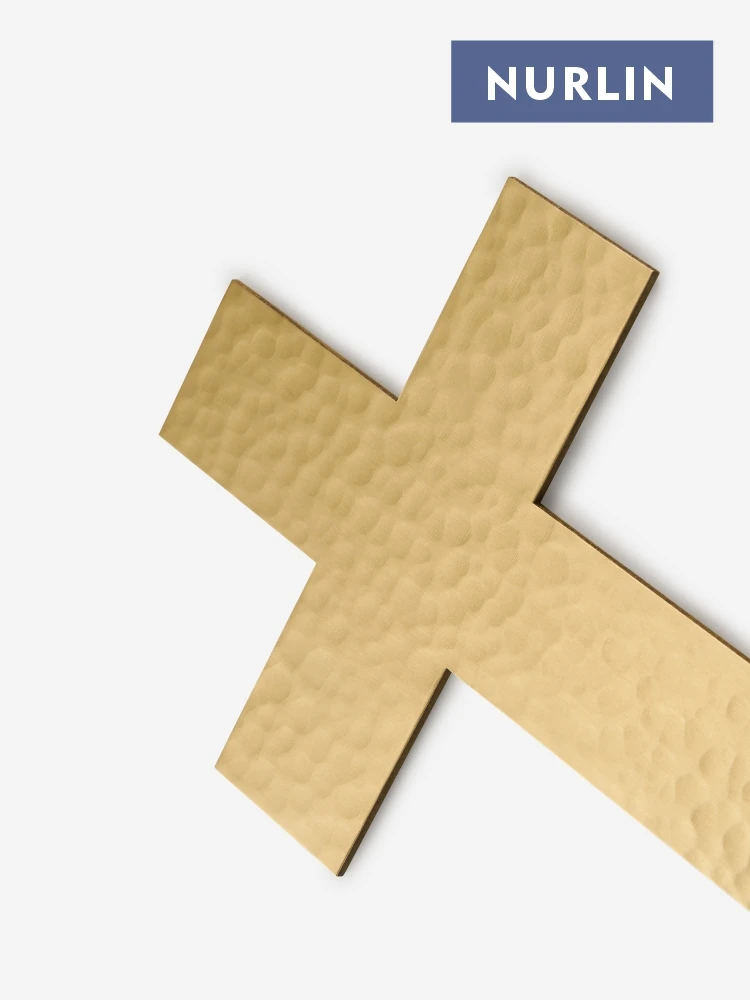 

Nurlin латунь ручной работы молоток узор античный крест благородные статьи ремесла украшения дома церковные украшения статьи