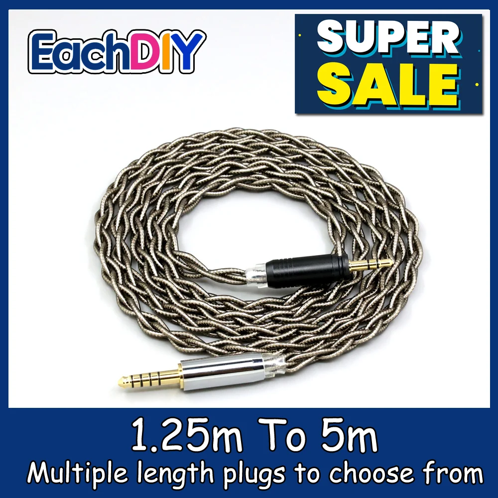 

99% Pure Silver Palladium + Graphene Gold Earphone Cable For Focal HADENYS Open-back Headphone LN008990