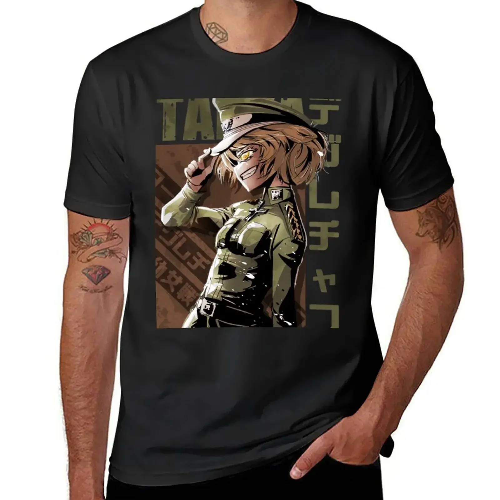 Youjo Senki - Tanya T-Shirt oversizeds Short sleeve tee oversized t shirt men