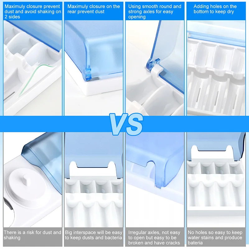 Toothbrush Holder Bracket for Oral B Electric Toothbrush Stander Base Replacement Brush Heads Storage Cover With Charger Hole gallery 4