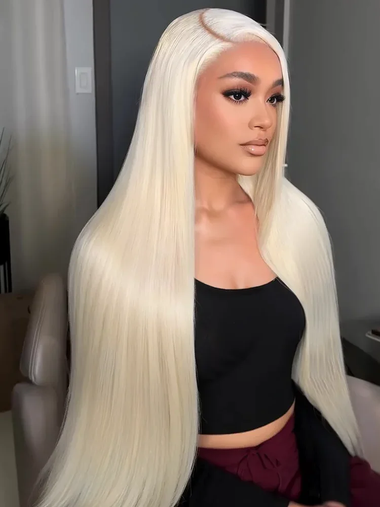 613 Honey Blonde 13x4 Bone Straight Brazilian Lace Frontal Wig 13x6 HD 250 Density Lace Front Wigs 100% Human Hair 30 32 40 Inch