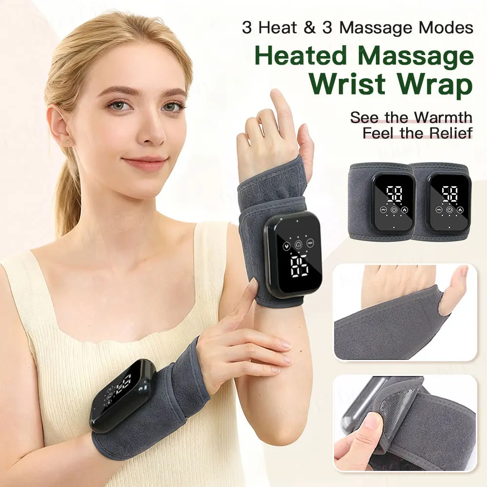 Wrist Heating Pad, USB Heated Wrist Cover, Three Heating Modes, Wrist and Thumb Protectors, Hand Heating Pad. Suitable for Giving as Gifts to Family and Friends.