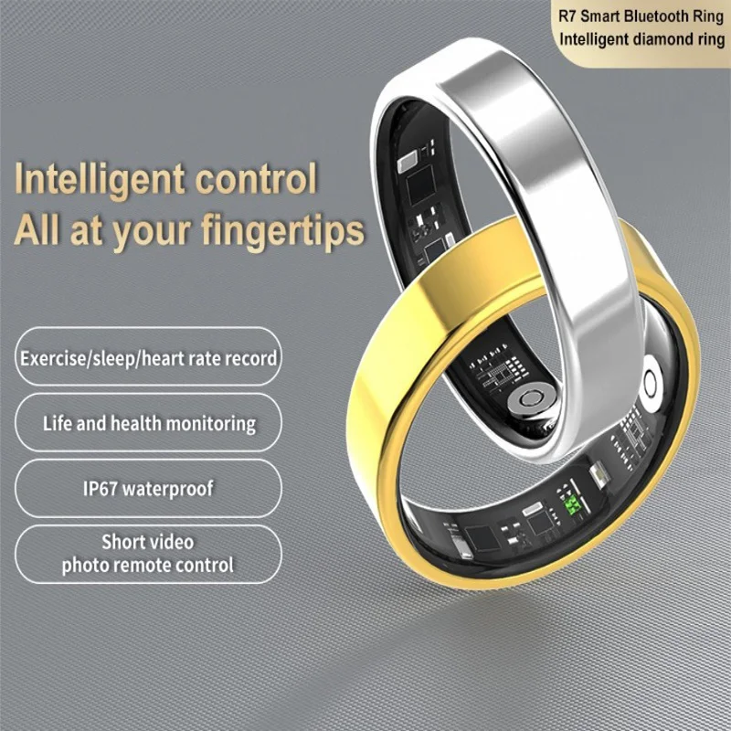 

Смарт-кольцо для сна, пульсометр, кислород в крови, многофункциональное умное кольцо для упражнений с фото