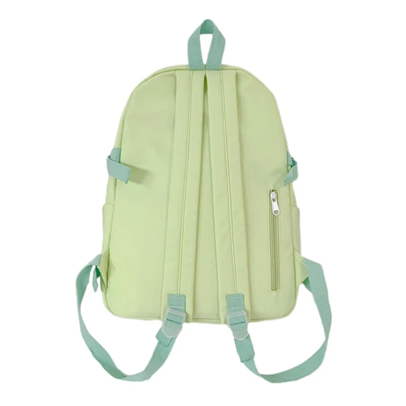 Mochila escolar elegante prática, casual, nylon, para mulheres, homens, laptop, feminina, bolsa para livros