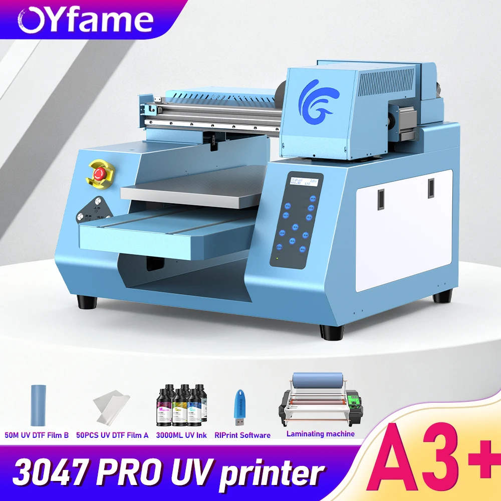 

OYfame For Epson XP600 Printer A3+ UV DTF Printer UV DTF Sticker Impresora Phone Case UV Printing Machine A3 For Metal Glass