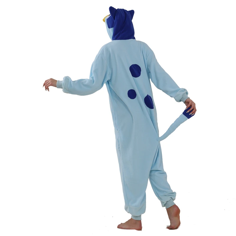 Fleece Kigurumi Onesie For Adults Halloween Cosplay Costume Full Body Clothes Dog Sleepwear One-Piece Pijamas For Christmas