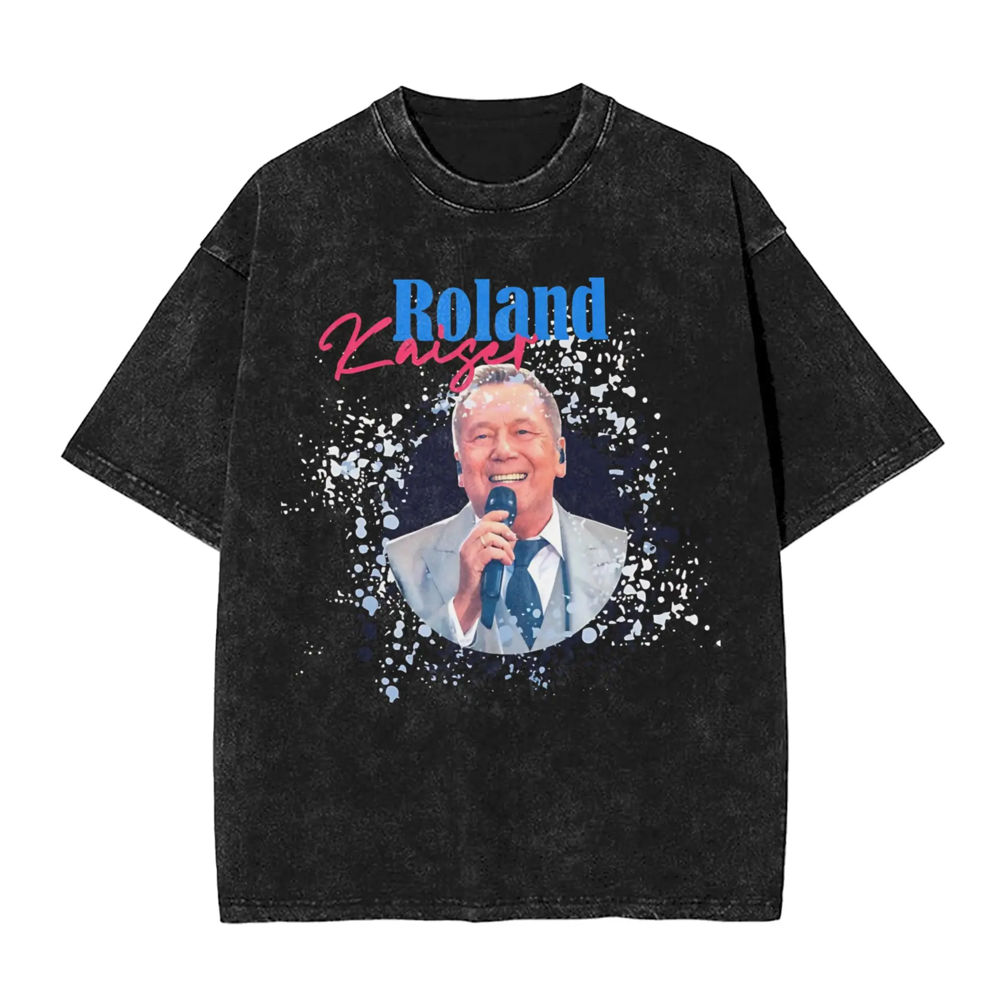 Men's roland kaiser eurovisions 2026 T Shirts  Tops Summer Streetwear Short-Sleeved T Shirt Crew Neck Casual Tee Shirt Wholesale