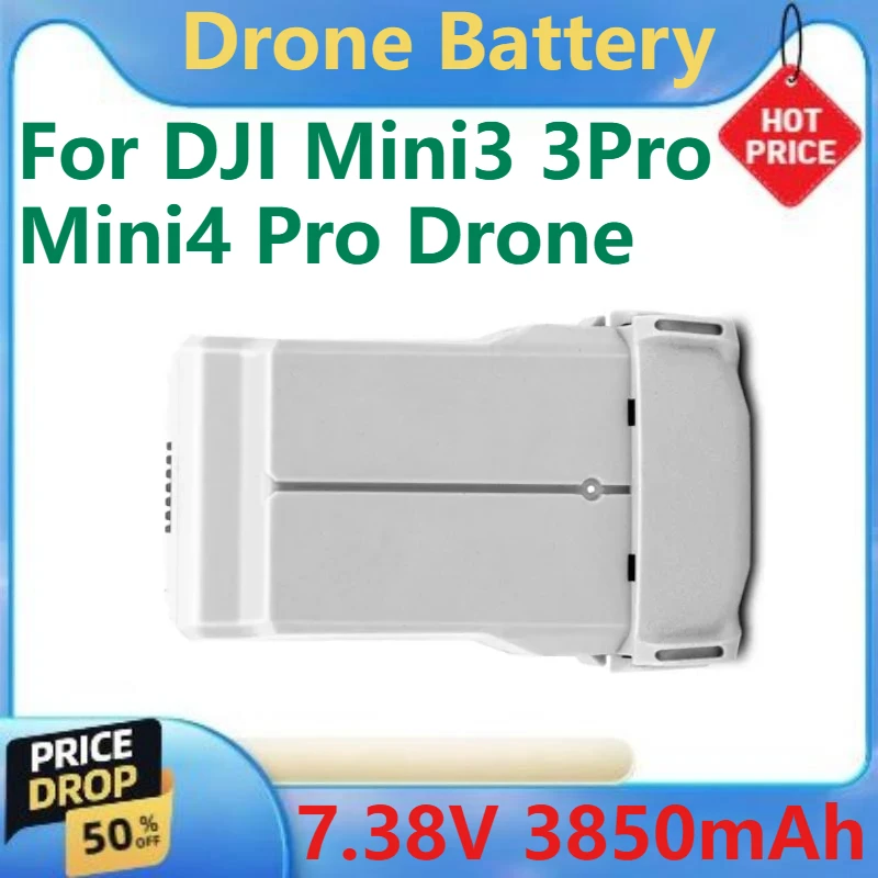 

For DJI Mini3 3Pro Mini4 Pro Drone High Quality New 7.38V 3850mAh Replacement Rechargeable Battery