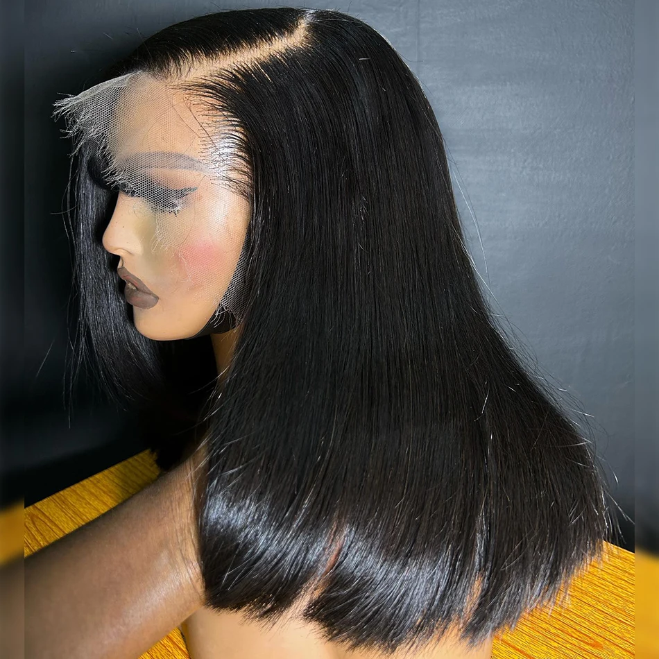 

Mossily Bone Straight 13x6 HD Lace Frontal Bob Wigs Human Hair Raw 13x4 Transparent Lace Frontal Wig Brazilian Remy For Women