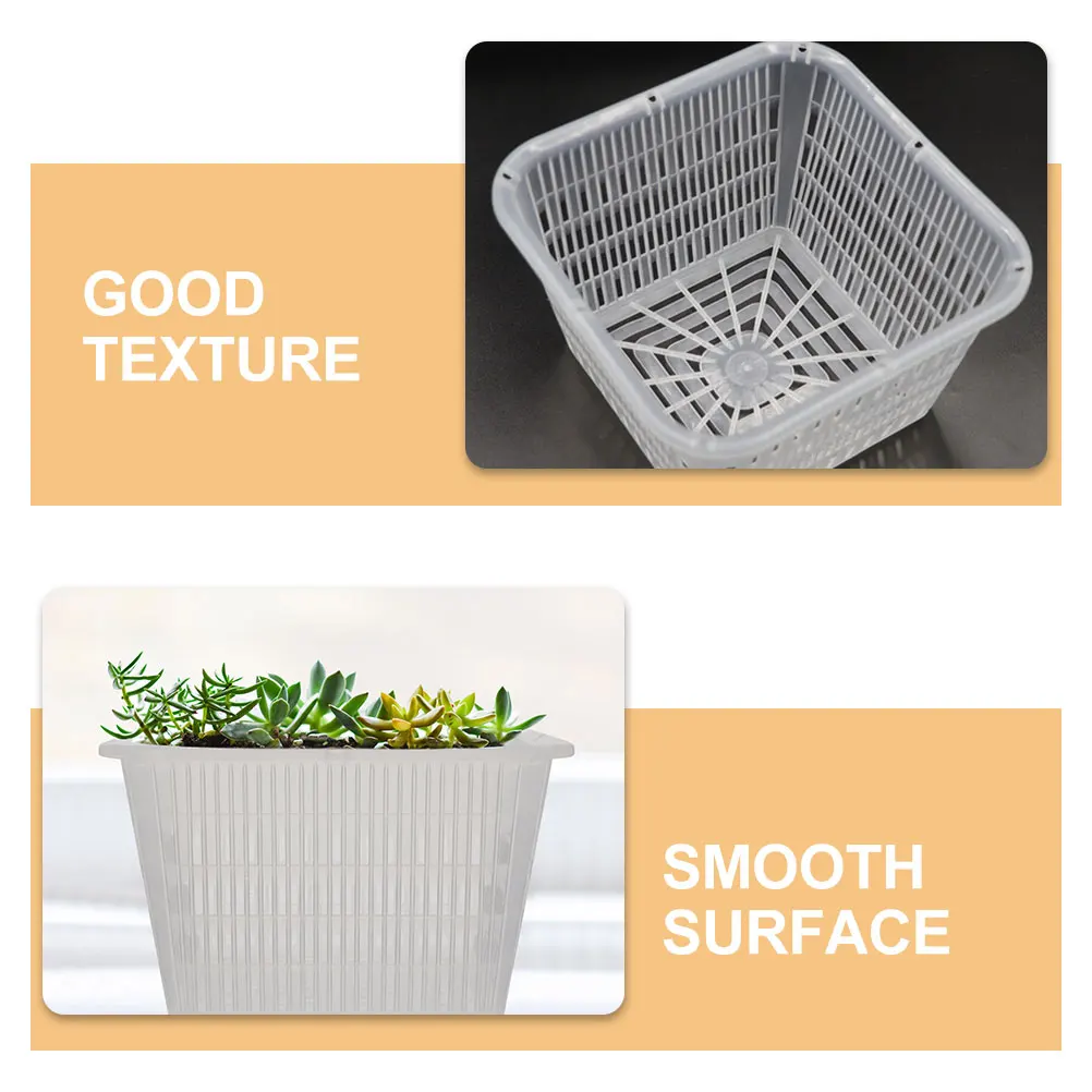 

4 Pcs Control Planting Basket Baskets Plastic Hydroponics Mesh Net Cup
