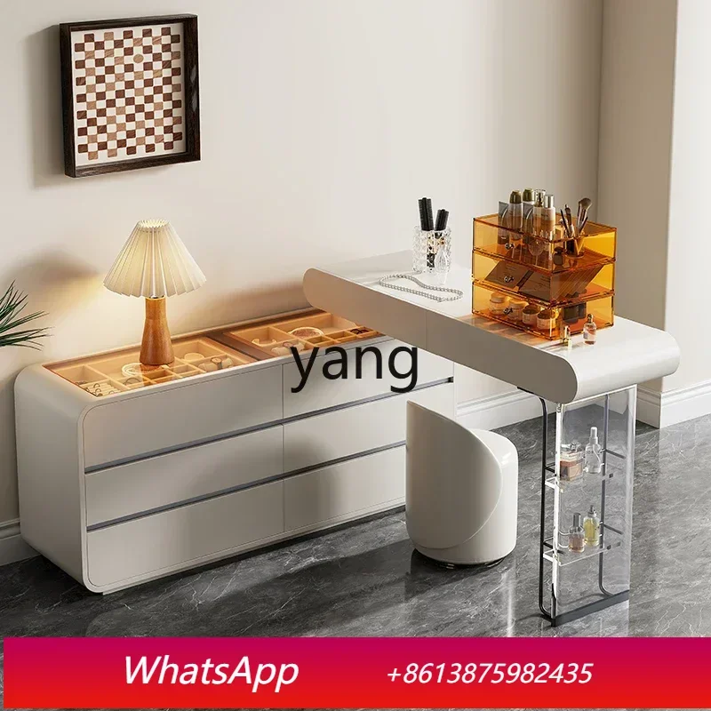 

LMM cream wind dresser bedroom six chest of cabinets integrated modern simple makeup table