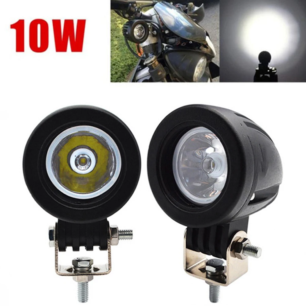 10W MOTORCYCLE LED LIGHT DRIVING FOG LAMP 12V 24V SPOT BEAM POD AUXILIARY OFFROAD CAR TRUCK SUV BICYCLE Spotlight WORK LAMP