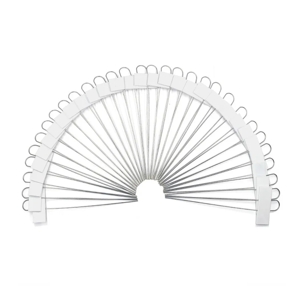 

6Pcs Plant Id Tags Garden Plate Label Reusable Metal Marker for Greenhouse Herb Pot Strong Steel Stem for Yard Patio Education