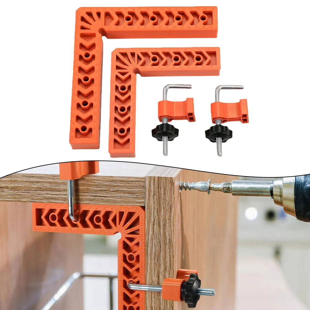 

2 Set 90 Degree Positioning Squares Right Angle Woodworking Carpenter Tool Clamping Right Angle Positioning Clip Tool
