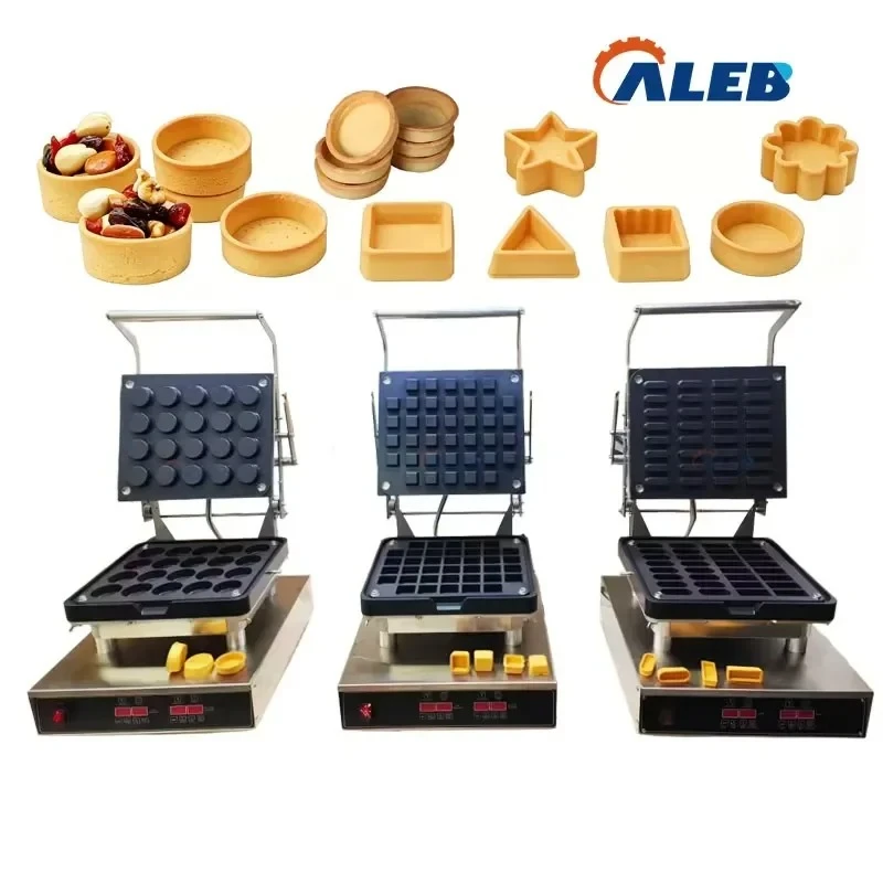 CE Certificate Stainless Steel Tart Press Machine Adjustable Thermostat Square Tartlet Making Machine Cheese Tart Molding Machin