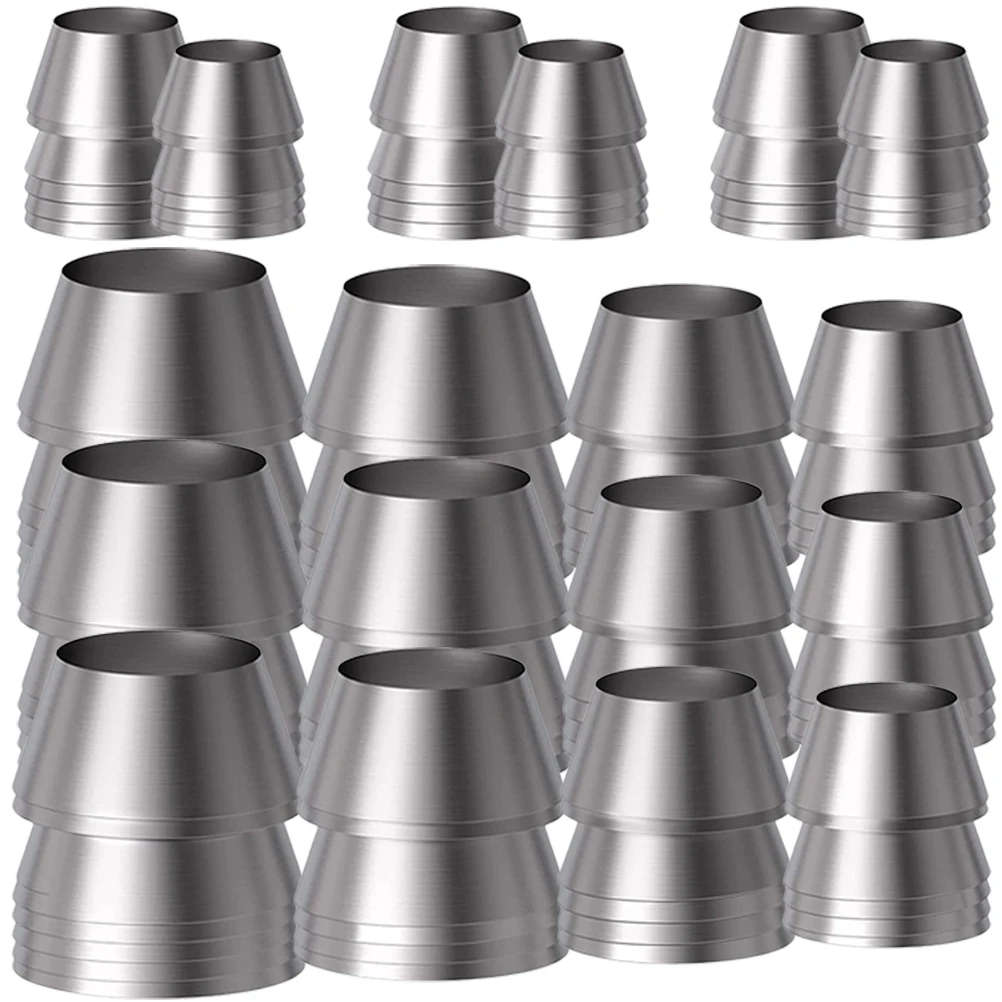 18pcs Tool Replacement Iron Metal Wedges Axe Handles Durable Handle Wedges Reinforcing Work Carpentry Handle Splitting Taper