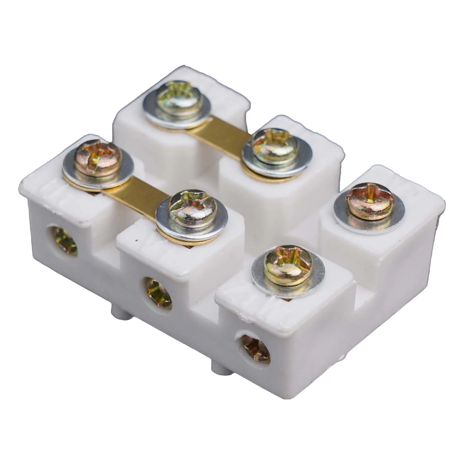 Practical Connection Box Singlephase Terminal 43*33 Mm Replacement White Accessories Essential Tool Parts Plastic