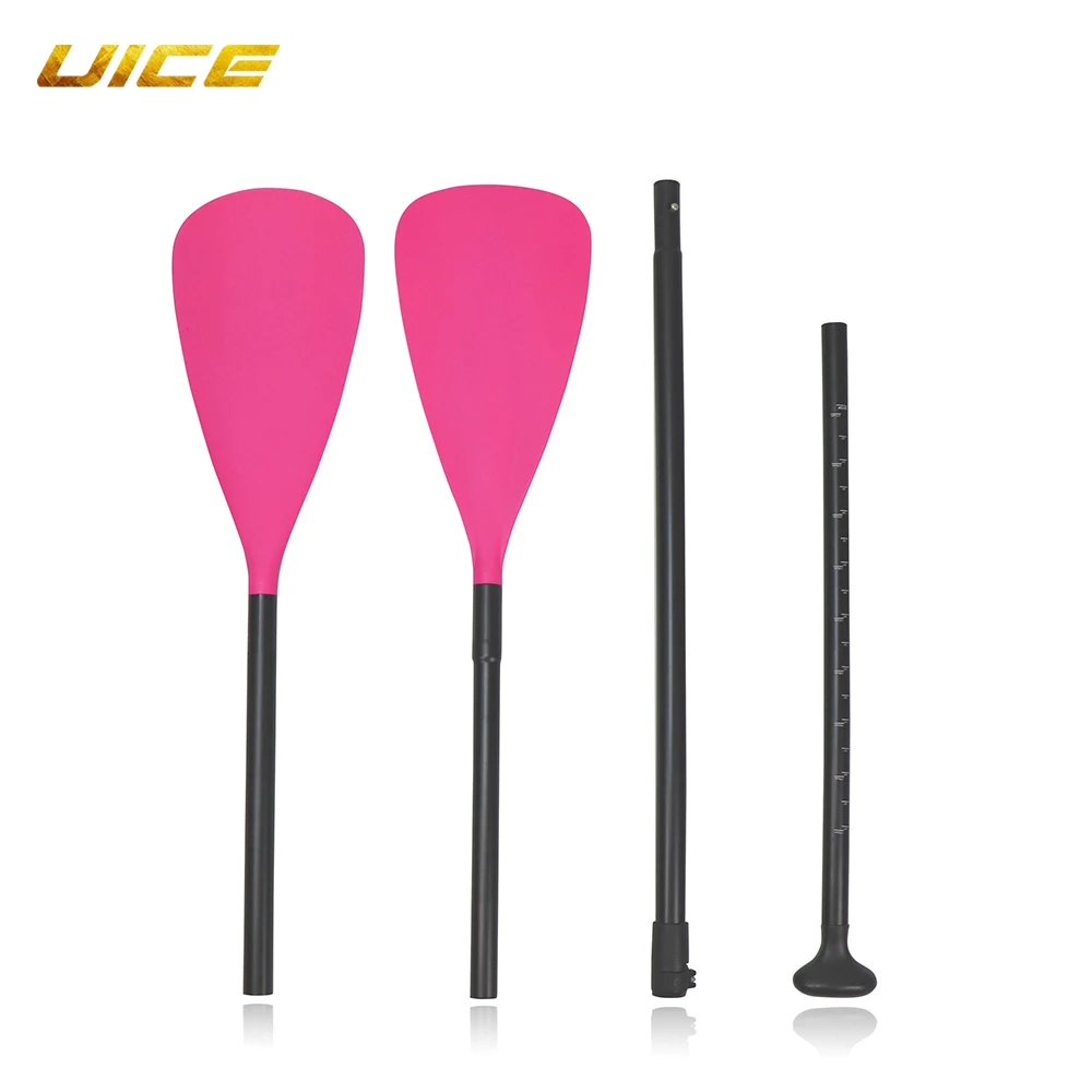 SUP Paddle Board Aluminum Alloy Paddle One Paddle Dual-purpose Double-Head Paddle 4-stages SUP Accessory