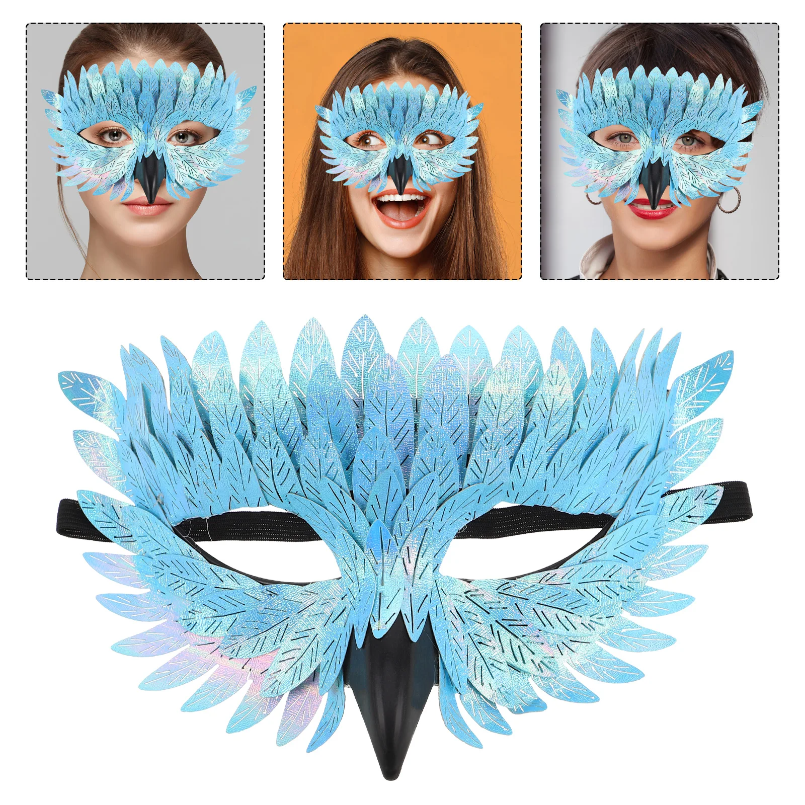

Halloween Owl Beak Adult Half Face Masquerade Costume Party Carnival Scary Animal Cosplay Prop Universal Fit Lightweight