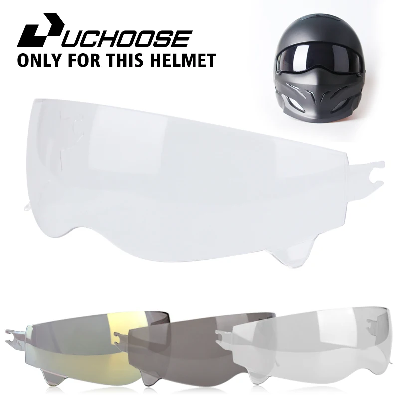 UCHOOSE lente especial para casco, visera Interior Negra transparente