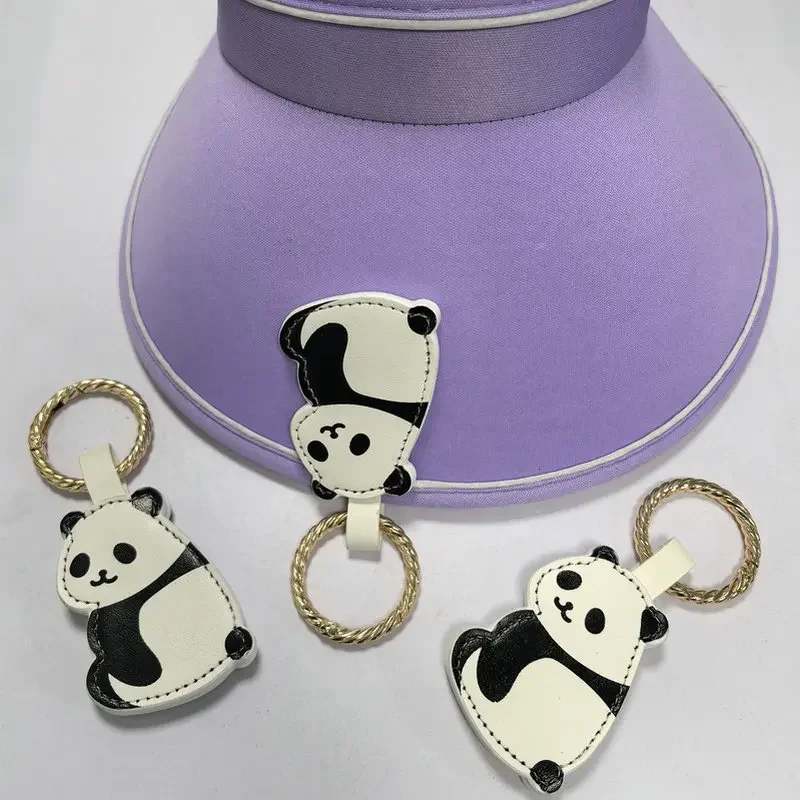 

Giant Panda Strong Magnetic Cap Clip Goes Out Portable Travel Bag Storage Buckle Sun Hat Anti-lost Artifact Bag Accessories