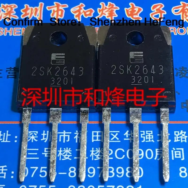 5PCS-10PCS 2SK2643  TO-3P 500V 15A    Original Best Quality 100% Test  Fast Shipping Quality