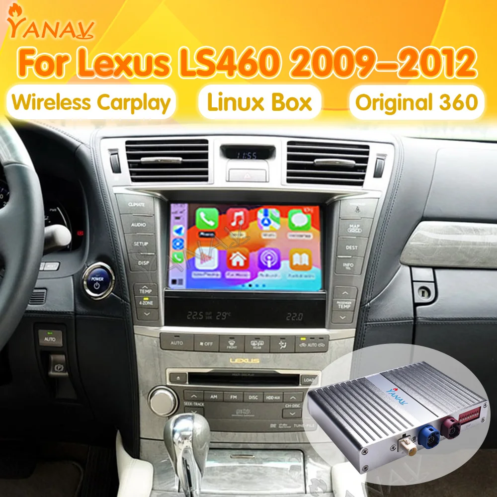 Linux System Interface Box For Lexus LS460 2009-2012 Mirror Link Android Auto Wireless Carplay Original Functions