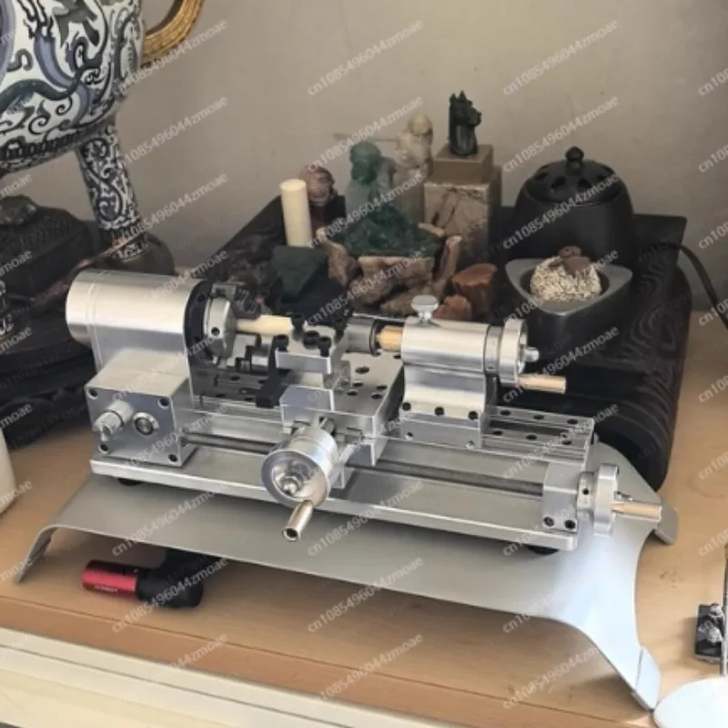 

DIY Mini Multi-Purpose Lathe, Household Woodworking Small Lathe, Portable Desktop Micro-Lathe 110V-220V 100-2500RPM