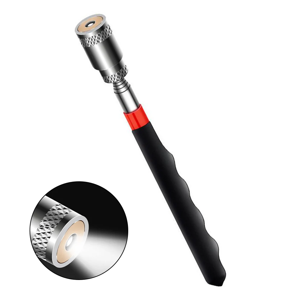 Hand Tools Magnetic Pickup Light Equipment LED Tool Lift Reach Magnetic Telescopic Cushion Grip Extending Pen 1pcs