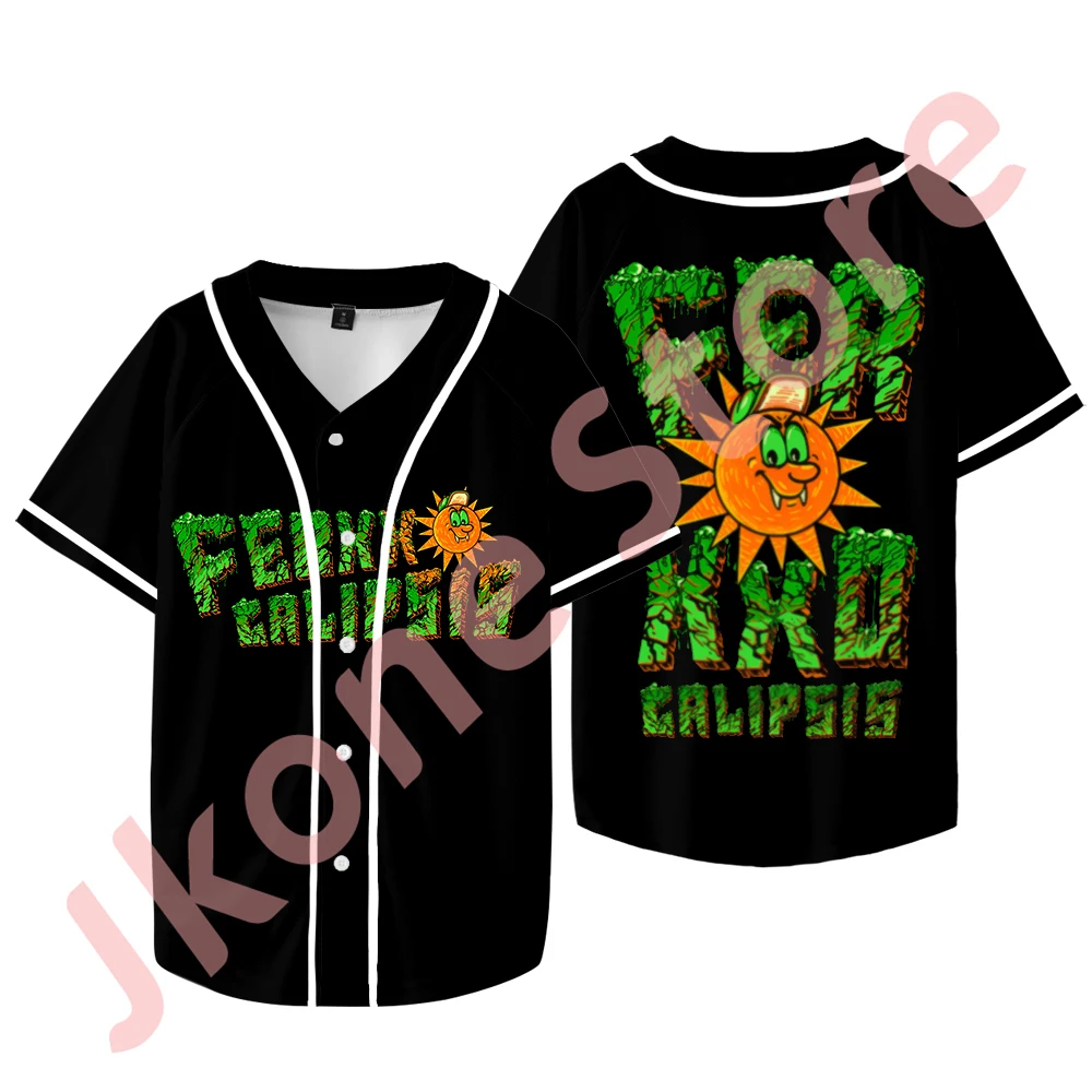 Feid Ferxxocalipsis Logo Merch Jersey pour hommes et femmes, Ferxxo Tour, Économie de baseball, T-shirt décontracté à manches courtes, Mode