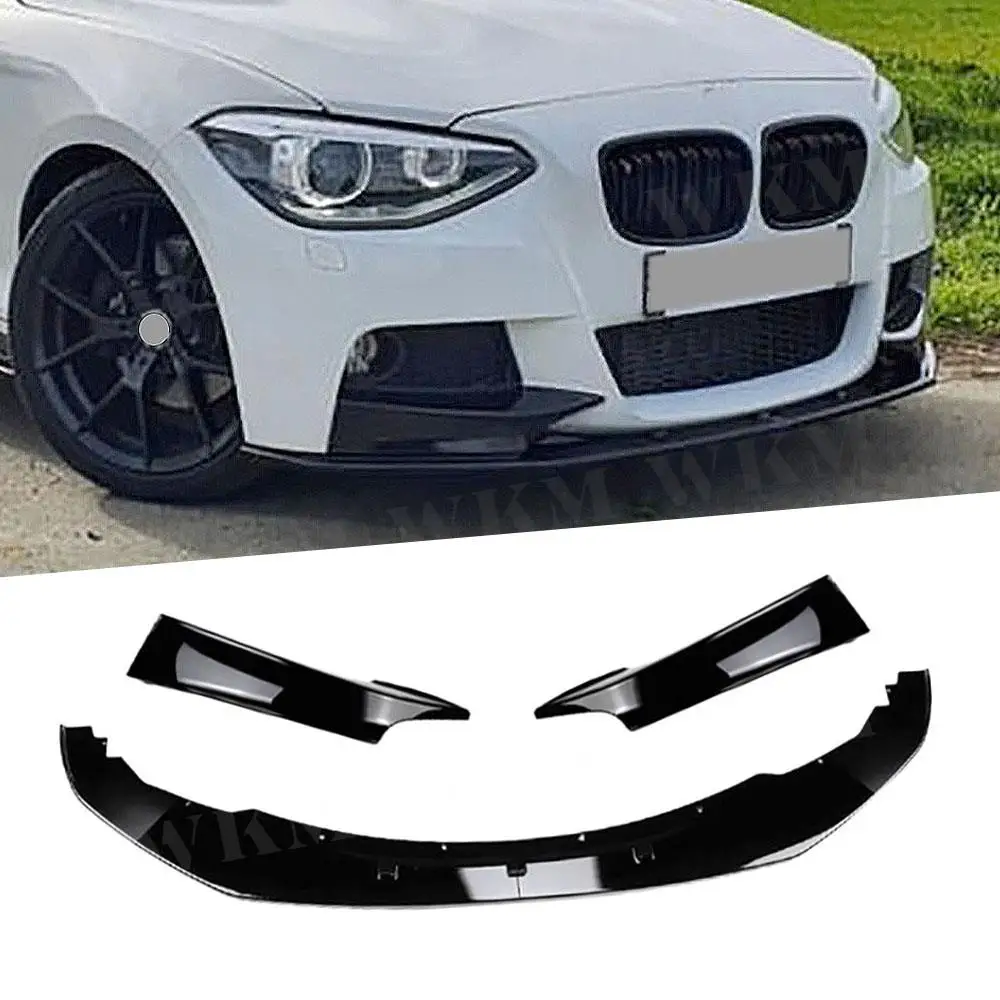 

Front Bumper Front Skirt Carbon Fiber Spoiler Lip Wing Body Kit Splitter Cover For BMW 1 Series F20 F21 Pre M Sport 2012-2014