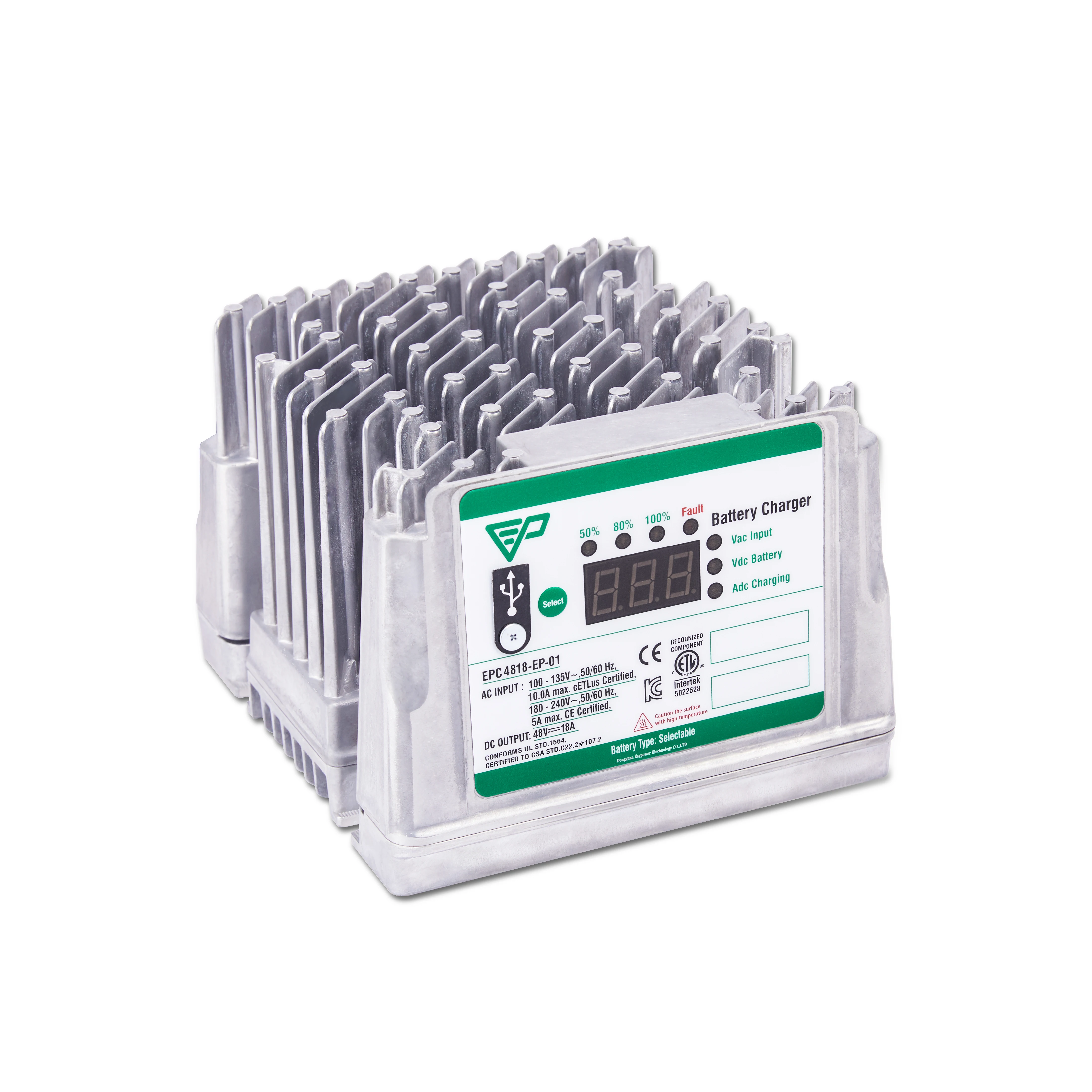 12V 24V 36V 48V 18A 30A 40A Battery Charger High-power Lithium-ion and Lead-acid Compatible Scissor Lift Fast Battery Charger.
