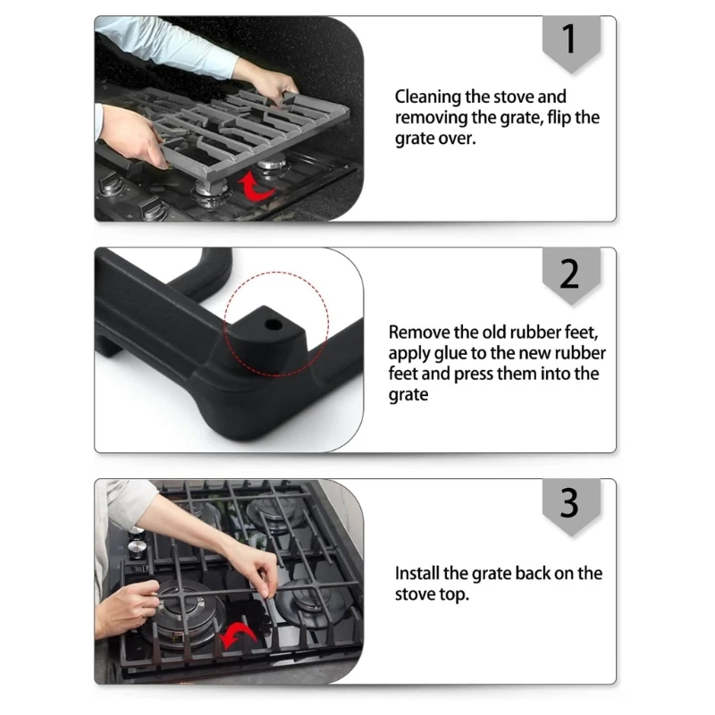 12 حزمة من قواعد المطاط المقاومة للتآكل فرن الصدأ القدم المطاط صر مصدات منصات مطاطية المواد المطاطية للشحن