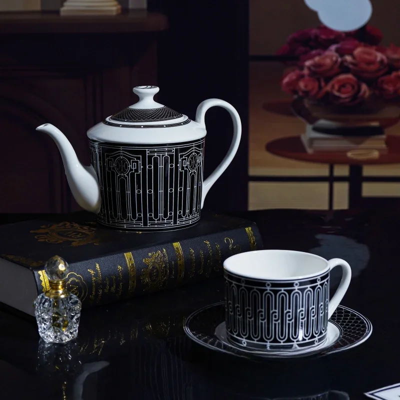 Simple European-Style Tea Set Ceramic Coffee Cup Light Luxury British Afternoon Coffee Cup And Saucer Combination Gift Box