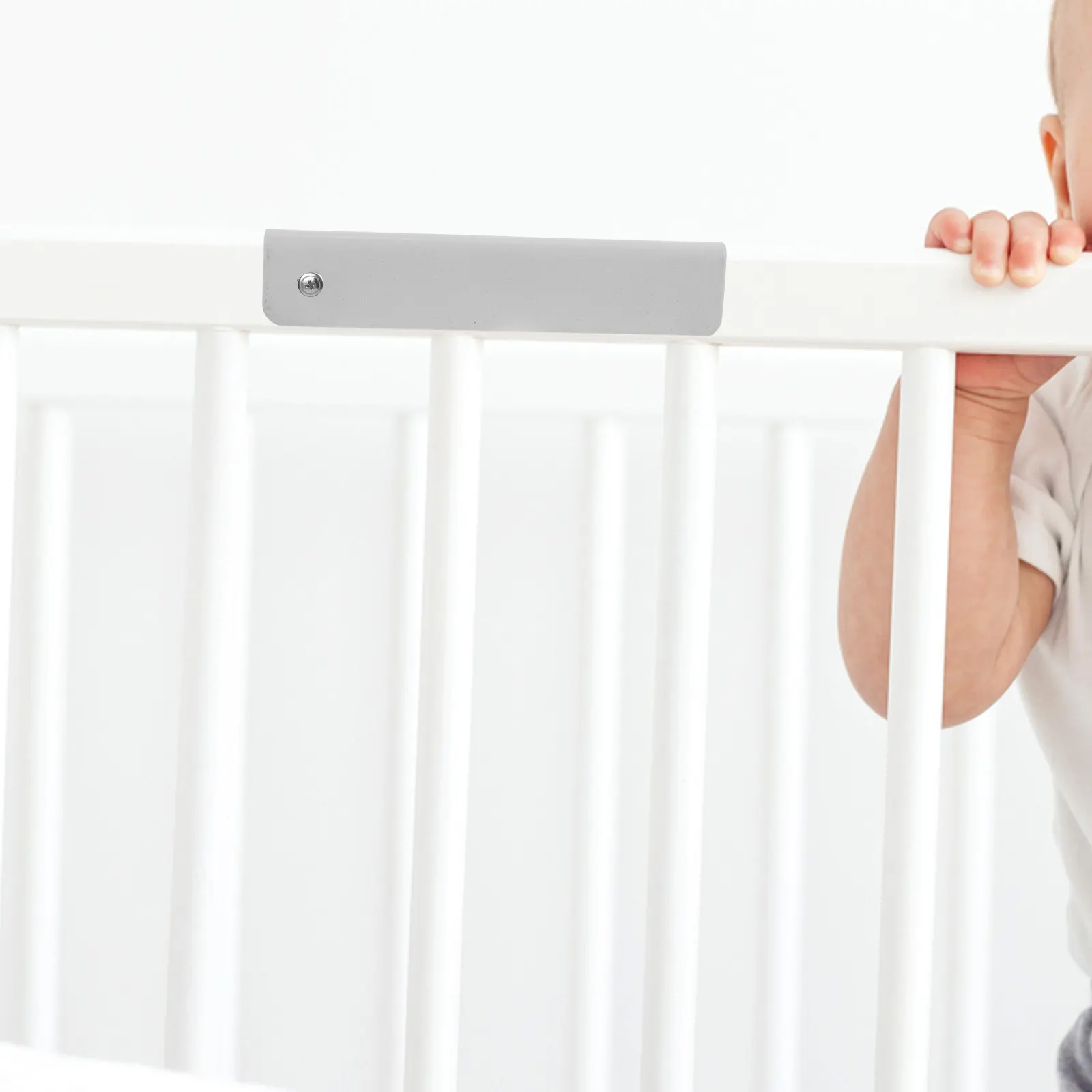 

4Pcs Child Safety Gate Reinforcement -Shaped Hardware for Baby Gates Pet Gates No-Damage Wall Mount Stable Indoor Stair