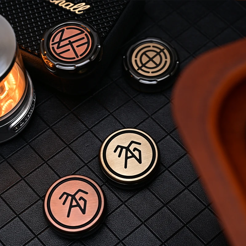 EDC Fidget Spinner with Magnetic Mechanism - Chess Push Tile Toy for Anti-Stress Relief and Premium Tactile Sensory Experience