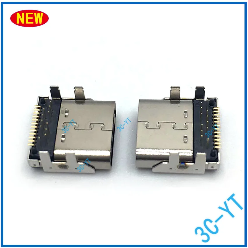 1-10PCS NEW USB Type C Type-C DC Power Jack Port Charger Connector For DELL Precision 5520 USB-3.1 24Pin DX07S024XJ1R1100