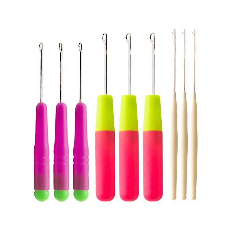 

Crochet Knitting Tool with Tongue Knitting Sweater Handmade DIY Small Yarn with Tongue Extra Fine Household Micro Crochet