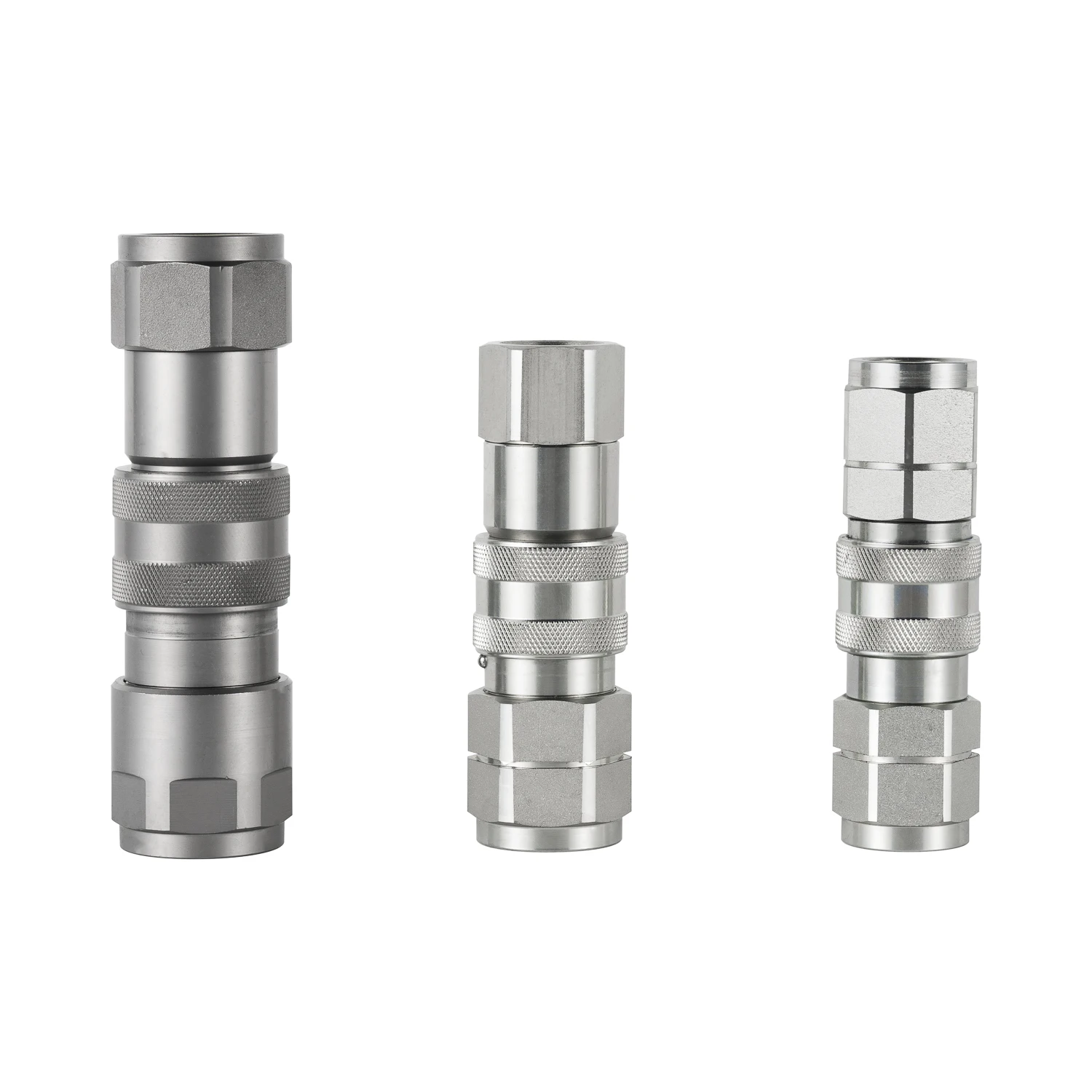 Flat Hydraulic Quick Connectors Set 1/2'NPT Thread ISO-16028 for Fluid Power Equipment