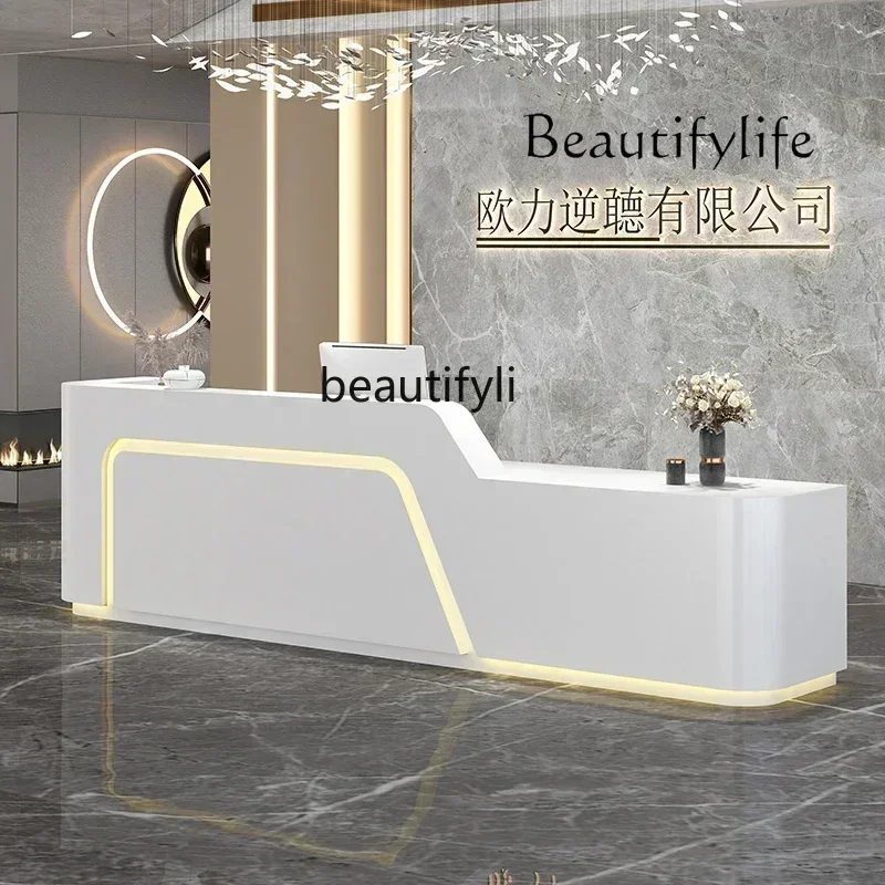 Uu New S Cashier Simple Modern Beauty Salon Front Desk Clothing Store Hotel Company Milk Tea Shop Reception Desk