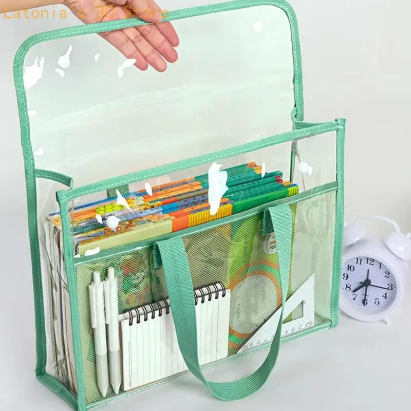Aktenordner aus PVC mit großer Kapazität, verdickt, wasserdicht, klare Sicht, großer Stauraum, ergonomischer für den – Detail 4