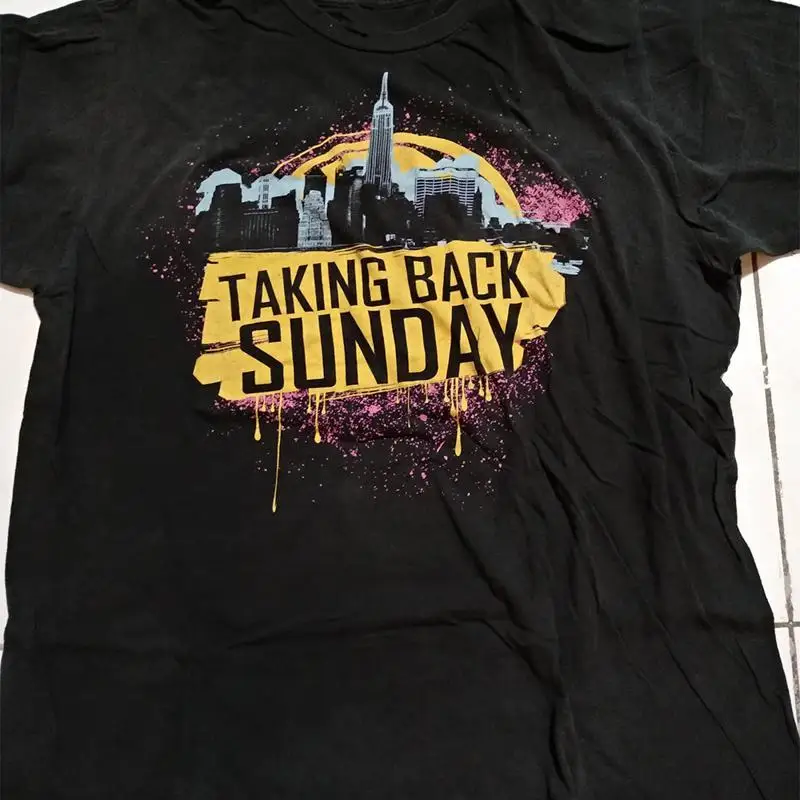 Sale Taking Back Sunday Band Music Black T Shirt Cotton All Size