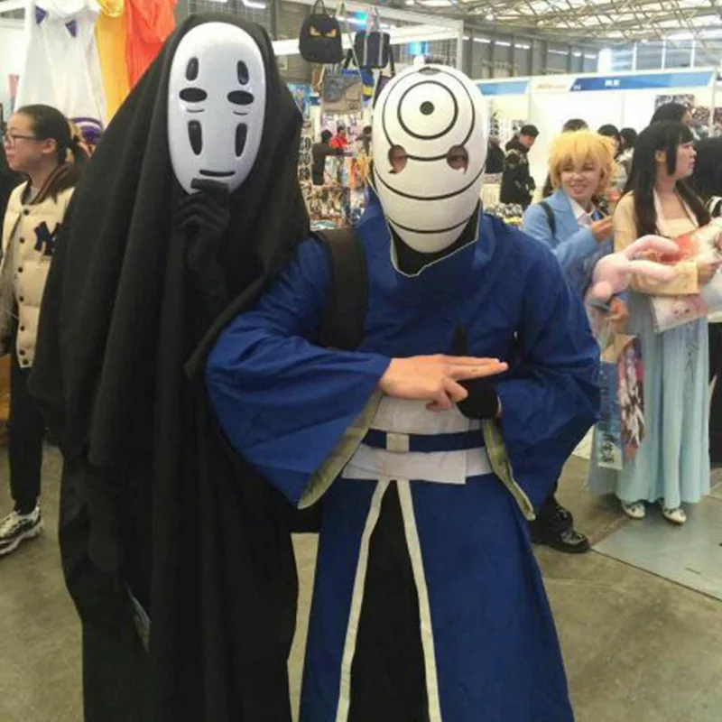 Gesichtslose männliche Cosplay Kostüm Halloween Kostüm neutrale Anime Karneval Party Erwachsenen Kostüm japanische Anime Cosplay Set