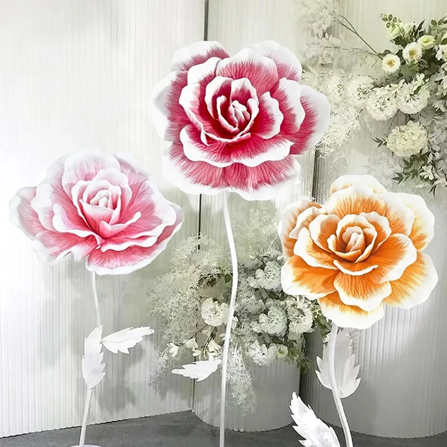 Artificial Foam Big Rose Wedding Background Decoration Stage Layout Photography Shopping Mall Window Home Decoration